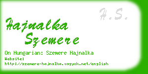 hajnalka szemere business card